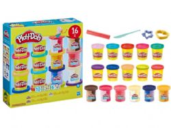 PLAY-DOH - PÂTE À MODELER ENSEMBLE DE 16 POTS PAILLETÉS